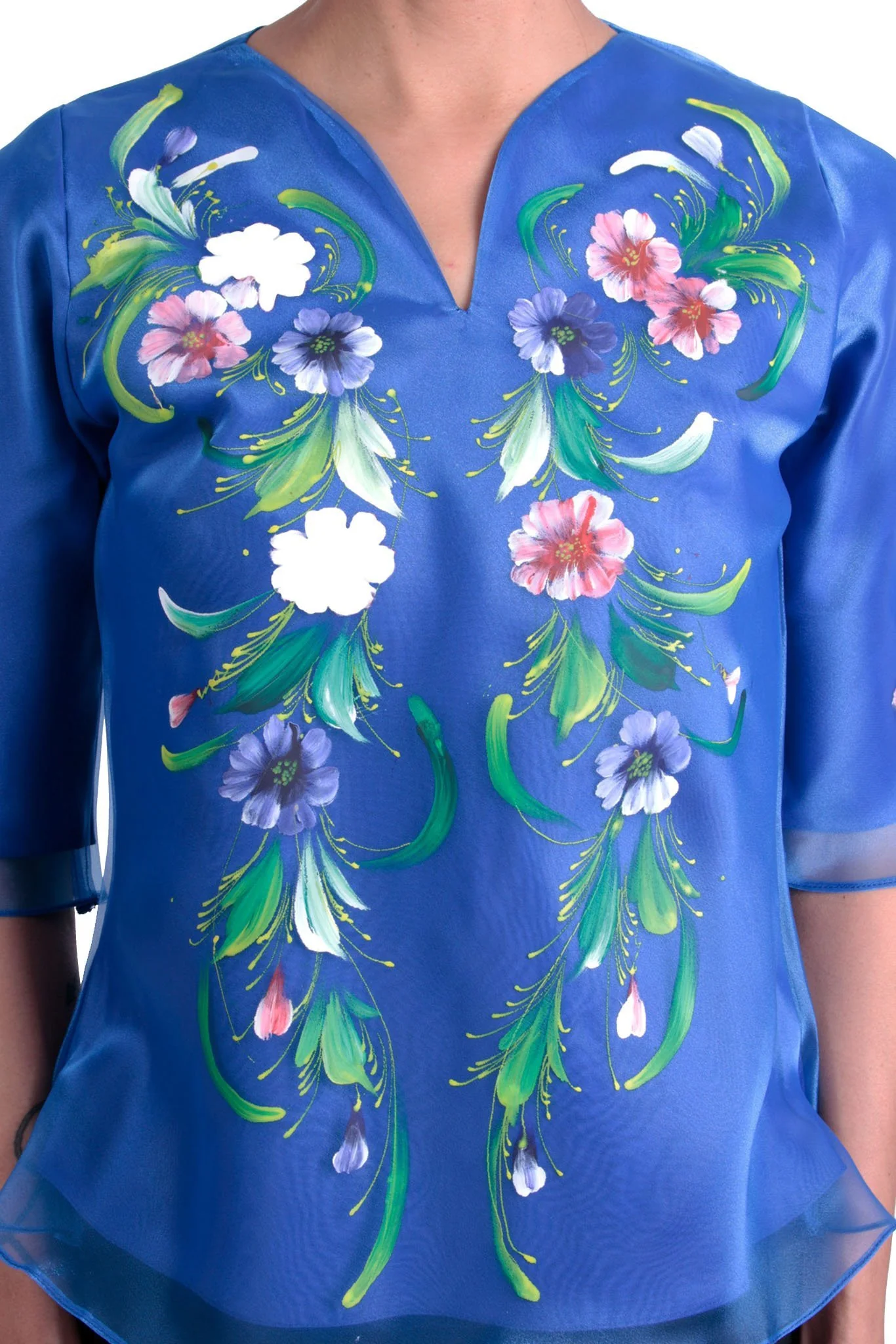 WK14 - Painting Kimona Blue - Filipiniana - Image 3