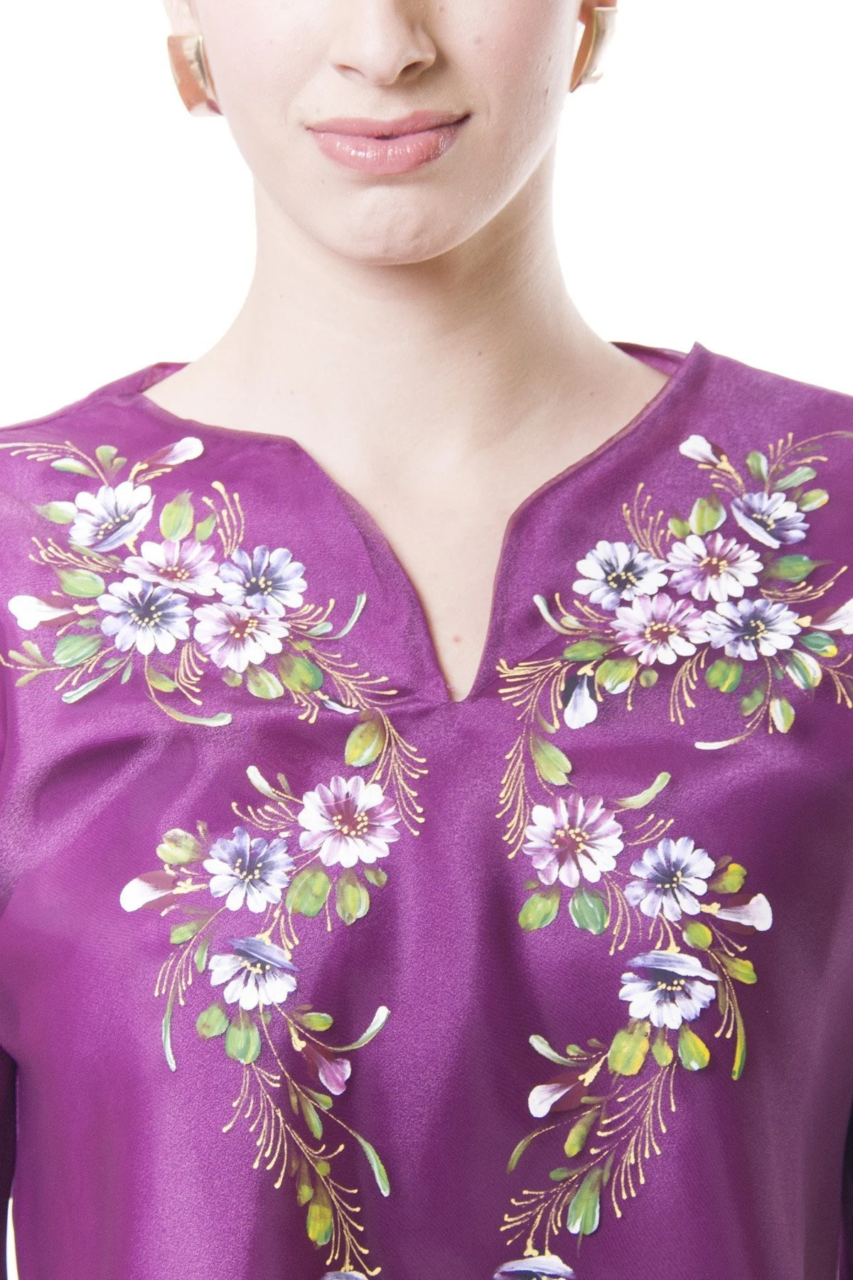 WK16 - Painting Kimona Purple - Filipiniana - Image 3