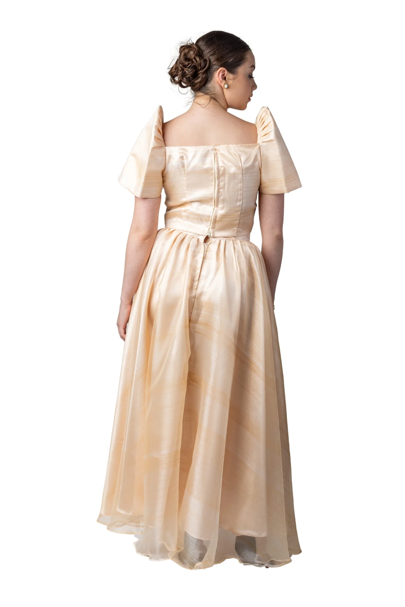 WS25 - Baro't Saya Organza Pina Filipiniana - Top and Skirt Set - Image 2